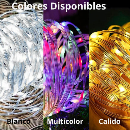 Luces led navideñas con panel solar  10, 20  y 30 Metros- Navilight Solar