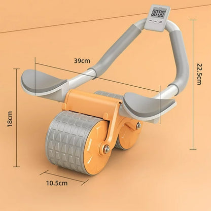 RUEDA ABDOMINAL DE REBOTE AUTOMATICO + ESPUMA PARA RODILLAS + CRONOMETRO